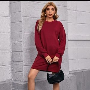 Shein Drop Shoulder Sweatshirt Dress
